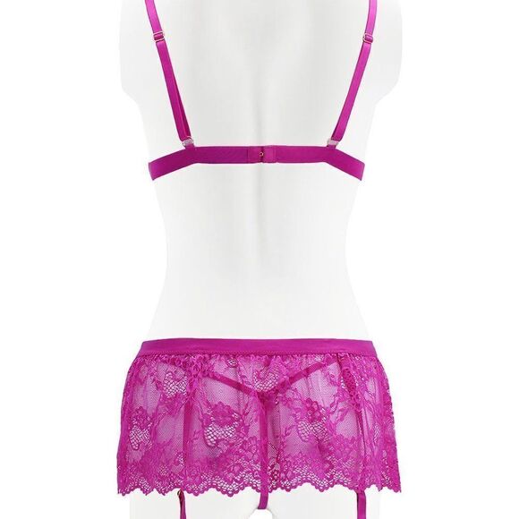 RACHEL ROY bra-Skirt garter-Thong Set 3 - Picture 8 of 10
